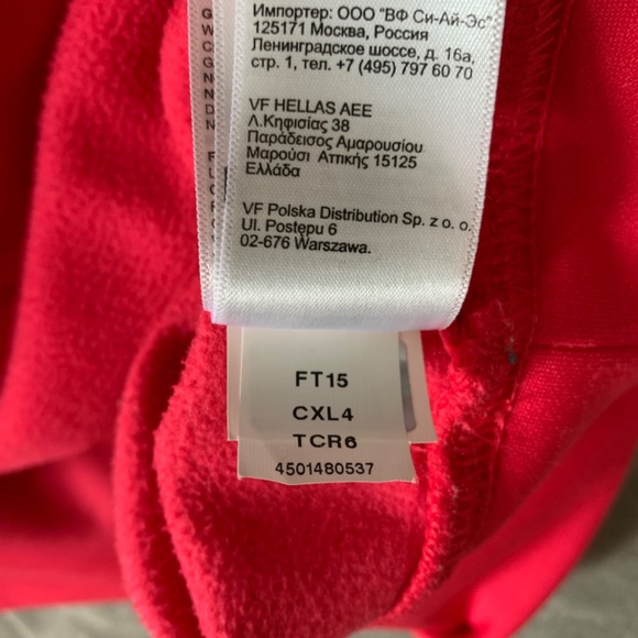The North Face Women Long Hoodie Pink Red Size M - Picture 4 of 5